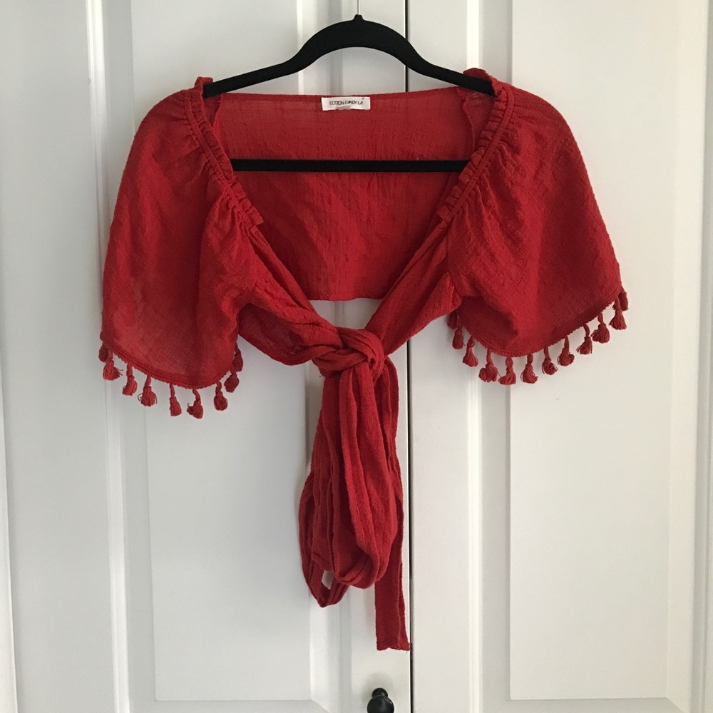 Red Tie Top